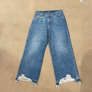 DL1961 Hepburn High Rise Wide Leg Slate
